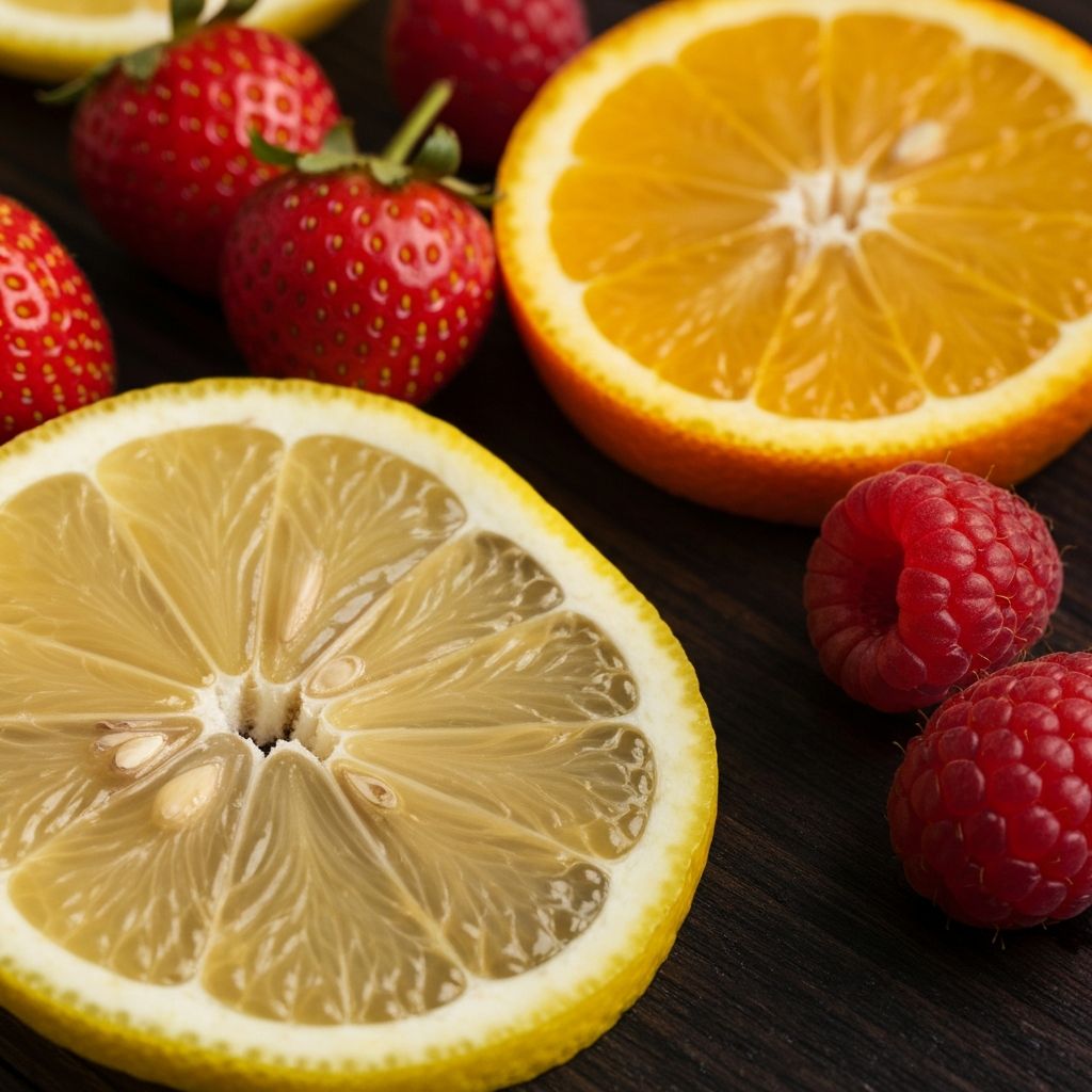 Fruits contenant des acides naturels et des sucres